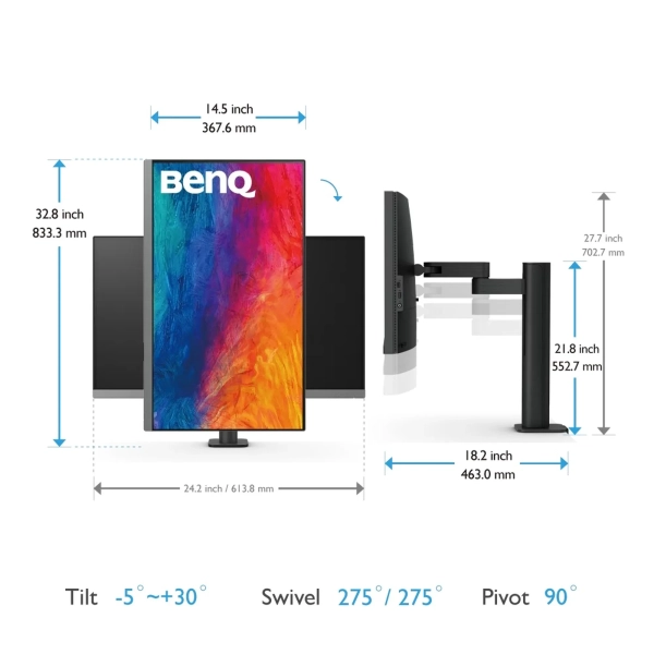 Купить Монитор 27" BenQ PD2706UA (9H.LLKLB.QBE) - фото 9