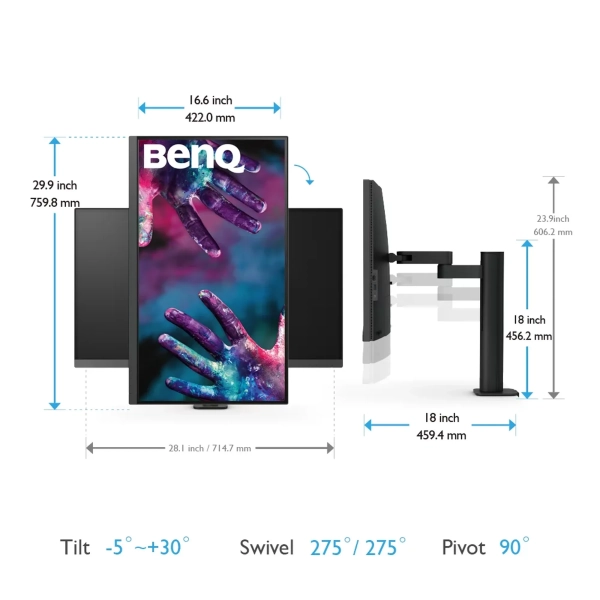 Купить Монитор 31.5" BenQ PD3205UA (9H.LKGLA.TPE) - фото 14