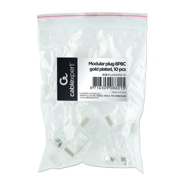 Купити Конектор Cablexpert RJ 45 (PLUG3UP6/10) (10 шт/уп) - фото 2