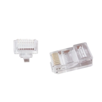 Купить Коннектор Cablexpert RJ45 cat.5e FTP 8P8C (сквозные отв., позолоч. конт.) 100 шт (LC-PTU-01/100) - фото 1