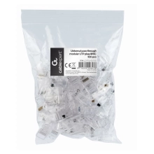 Купить Коннектор Cablexpert RJ45 cat.5e FTP 8P8C (сквозные отв., позолоч. конт.) 100 шт (LC-PTU-01/100) - фото 3