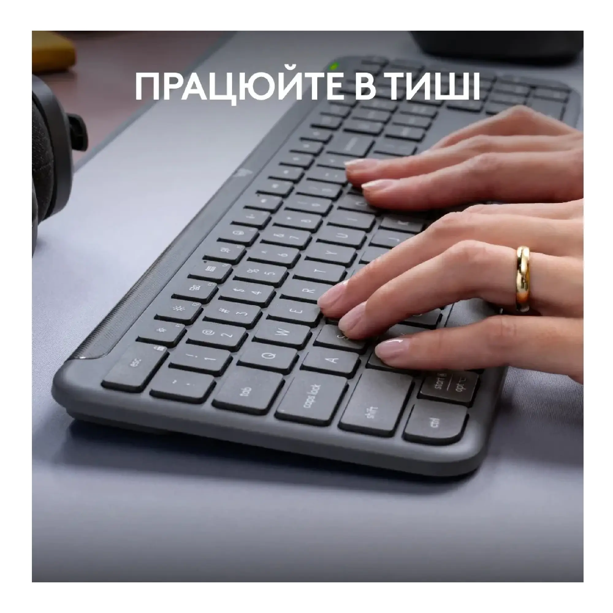 Купить Клавиатура Logitech Signature Slim Wireless Keyboard K950 Graphite (920-012465) - фото 2
