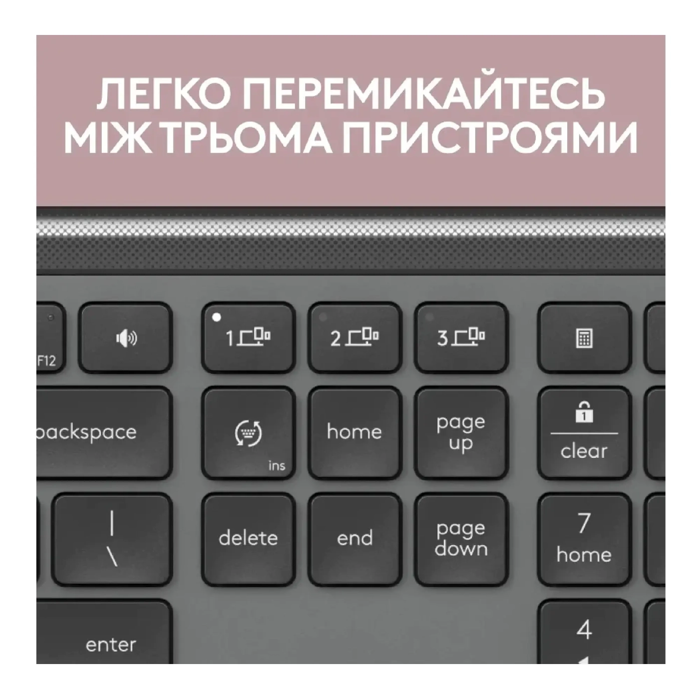 Купить Клавиатура Logitech Signature Slim Wireless Keyboard K950 Graphite (920-012465) - фото 6