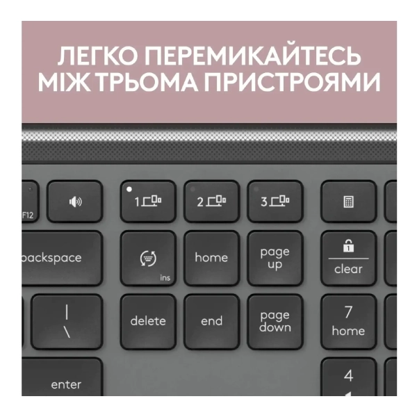 Купить Клавиатура Logitech Signature Slim Wireless Keyboard K950 Graphite (920-012465) - фото 6