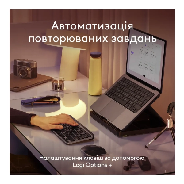 Купить Клавиатура Logitech MX Keys Mini For Mac Minimalist Wireless Illuminated Keyboard Space Gray (920-012652) - фото 4