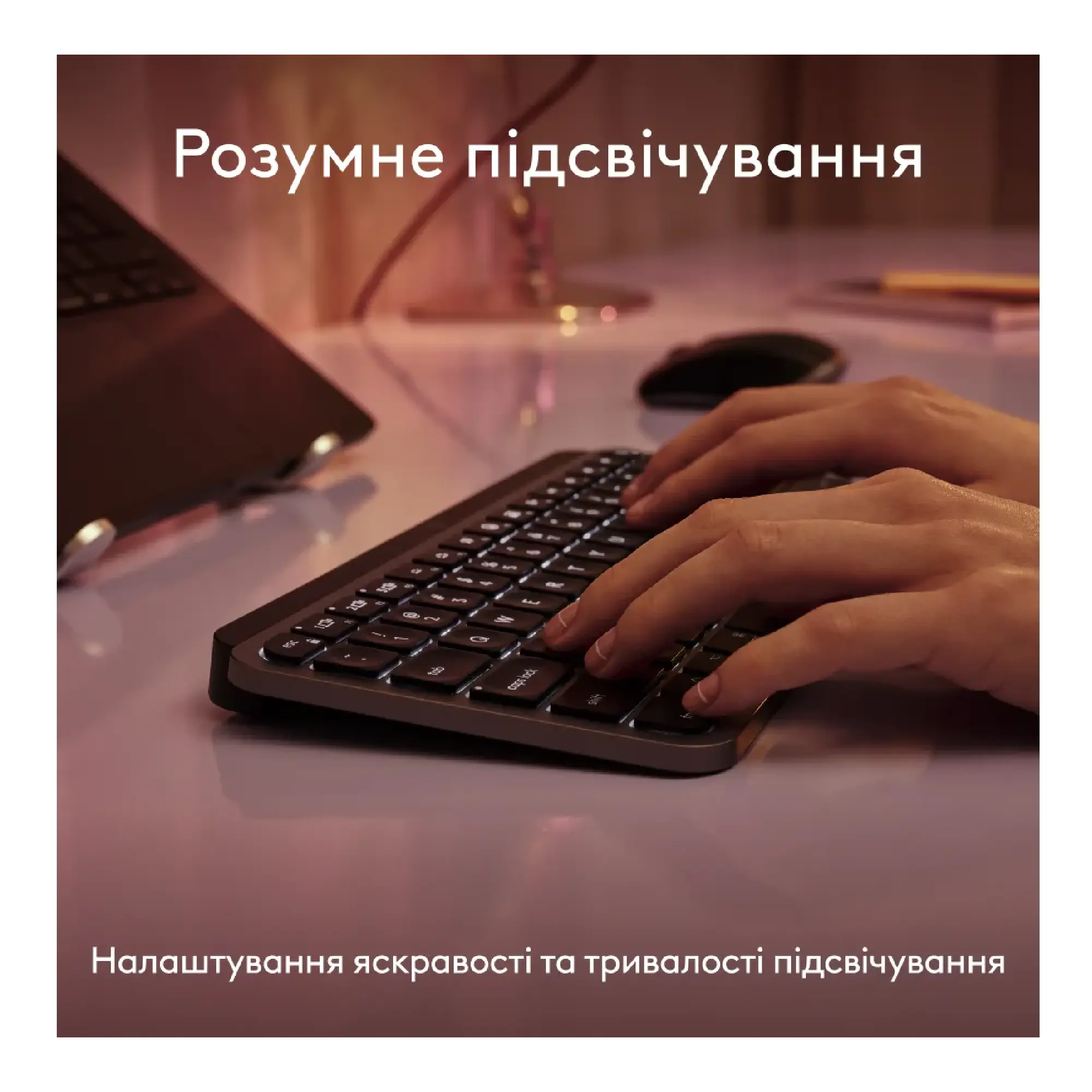 Купить Клавиатура Logitech MX Keys Mini For Mac Minimalist Wireless Illuminated Keyboard Space Gray (920-012652) - фото 6