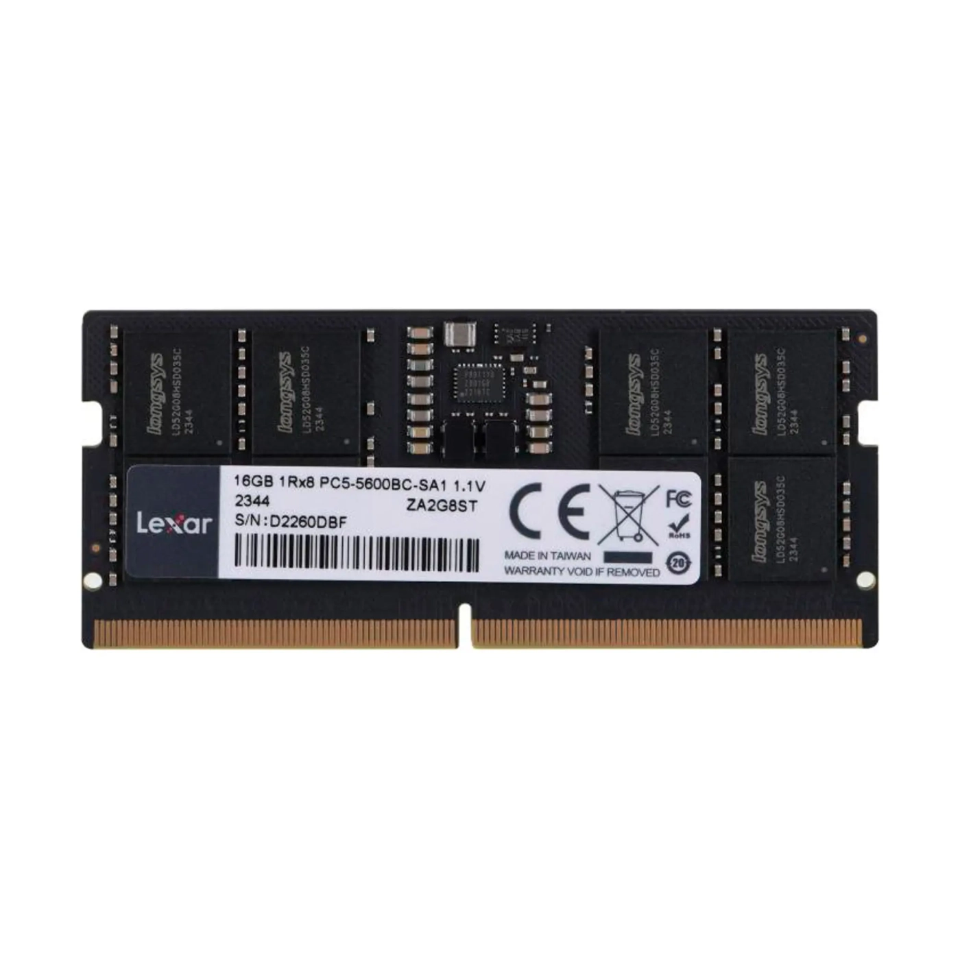 Купить Модуль памяти Lexar DDR5-5600 16GB SODIMM (LD5S16G56C46ST-BGS) - фото 1