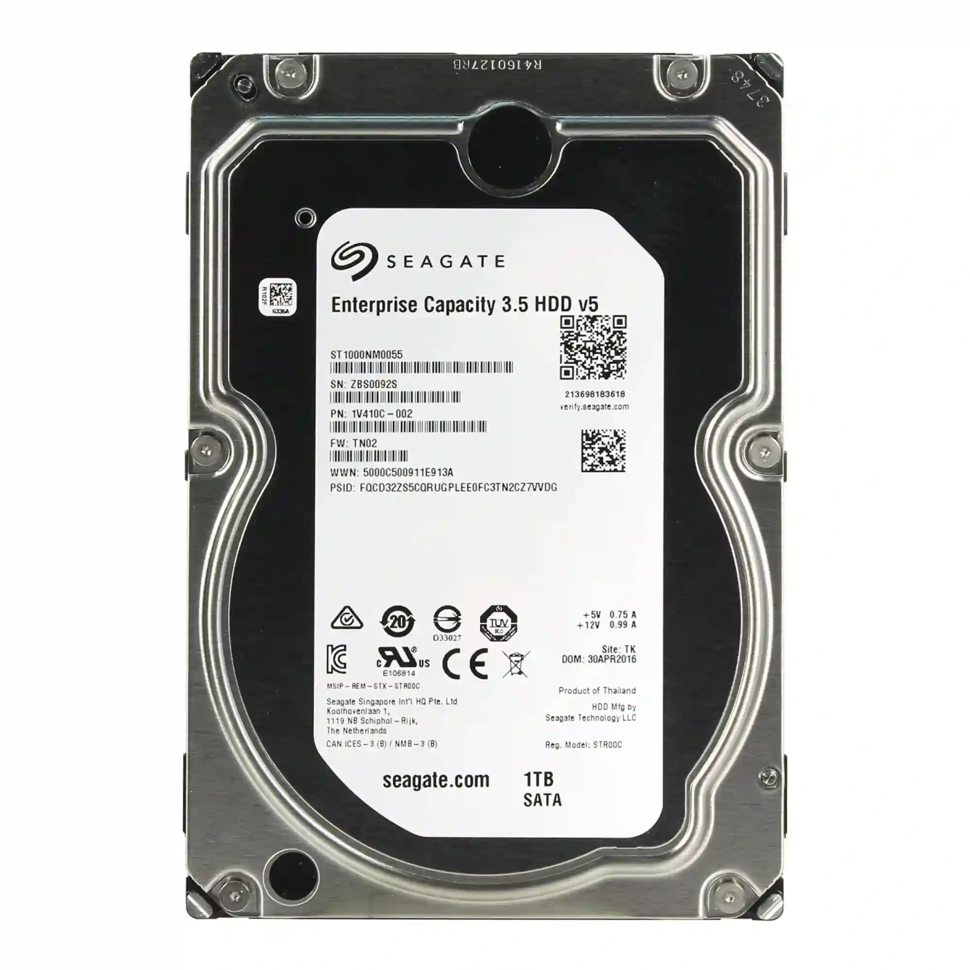Купить Жесткий диск Seagate Enterprise Capacity 1TB 7200 rpm, 128 MB, 3.5' SATA III (ST1000NM0055 / MB1000GVYZE) - фото 2