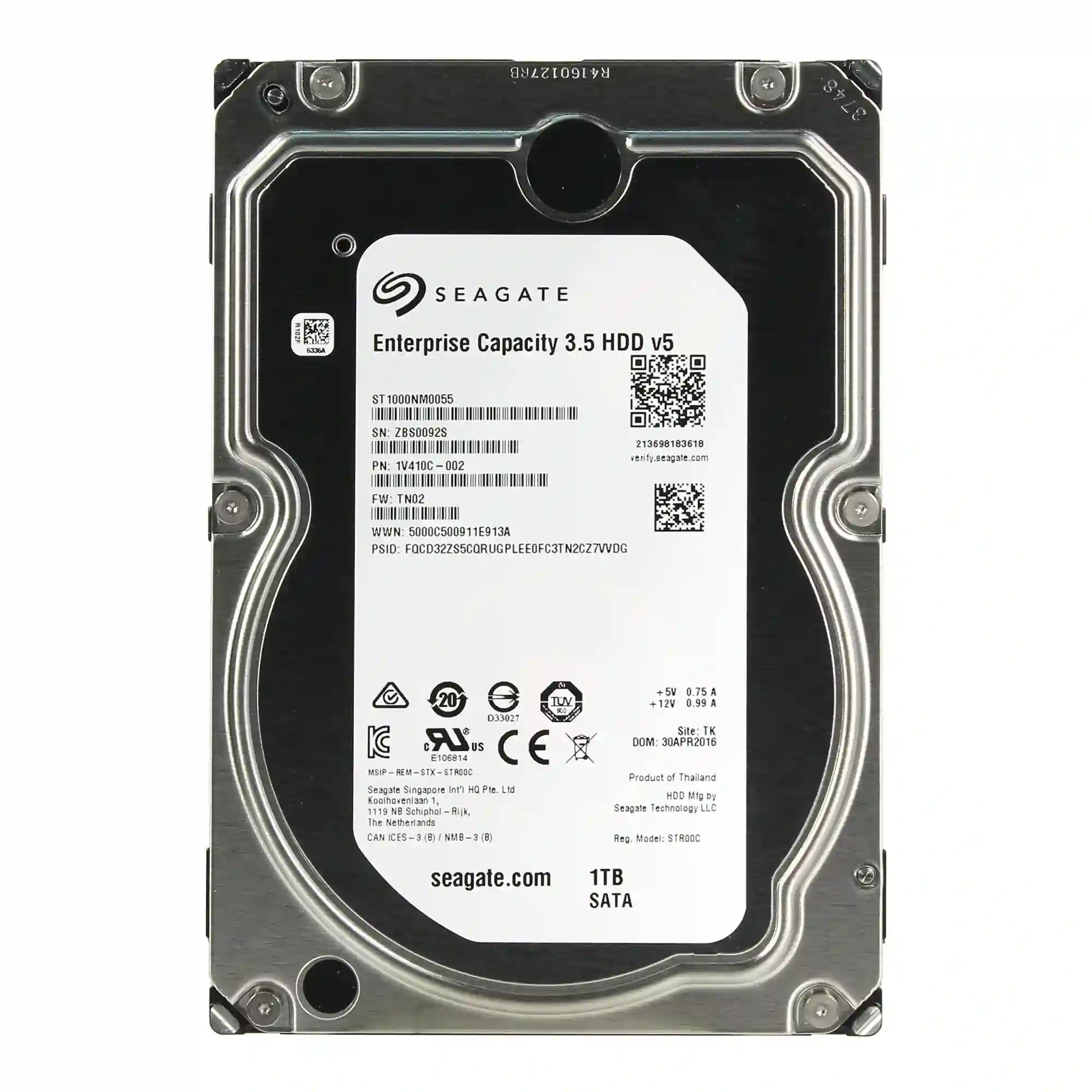 Купить Жесткий диск Seagate Enterprise Capacity 1TB 7200 rpm, 128 MB, 3.5' SATA III (ST1000NM0055 / MB1000GVYZE) - фото 2