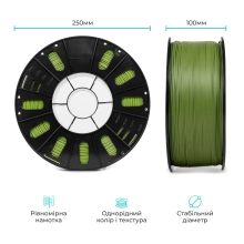 Купить PLA Filament (пластик) для 3D принтера CREALITY&ARTLINE 3кг, 1.75мм, темно-зеленый (3399010147) - фото 6