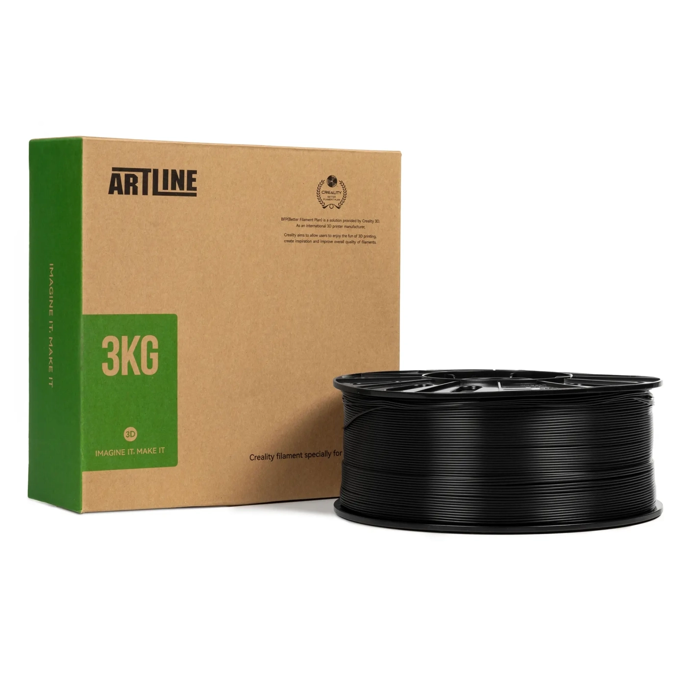 Купить PETG Filament (пластик) для 3D принтера CREALITY 1кг, 1.75мм, черный (3399010140) - фото 5