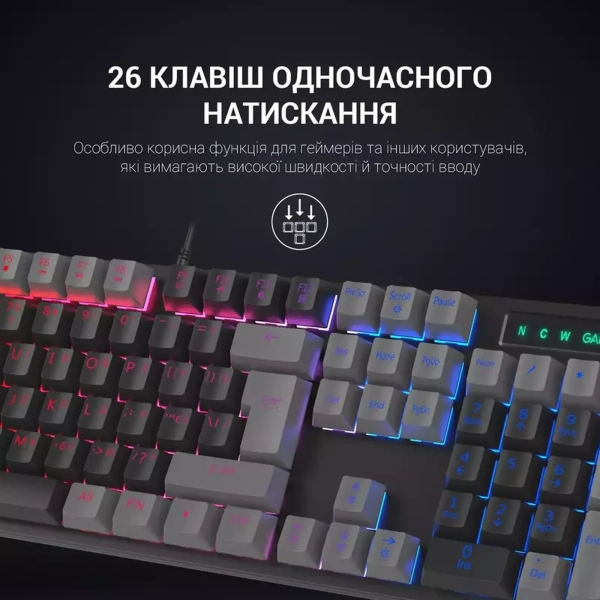 Купить Клавиатура Gamepro MK105R LED - фото 8