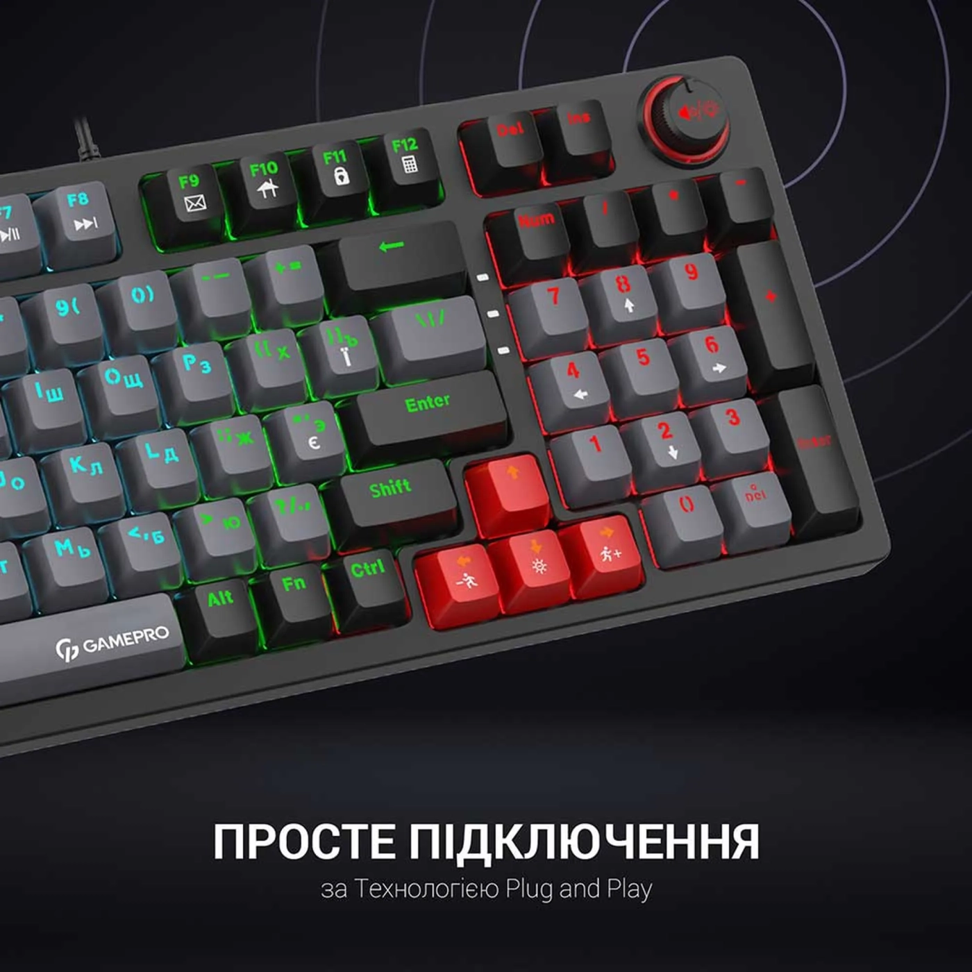 Купить Клавиатура Gamepro MK120R LED - фото 11