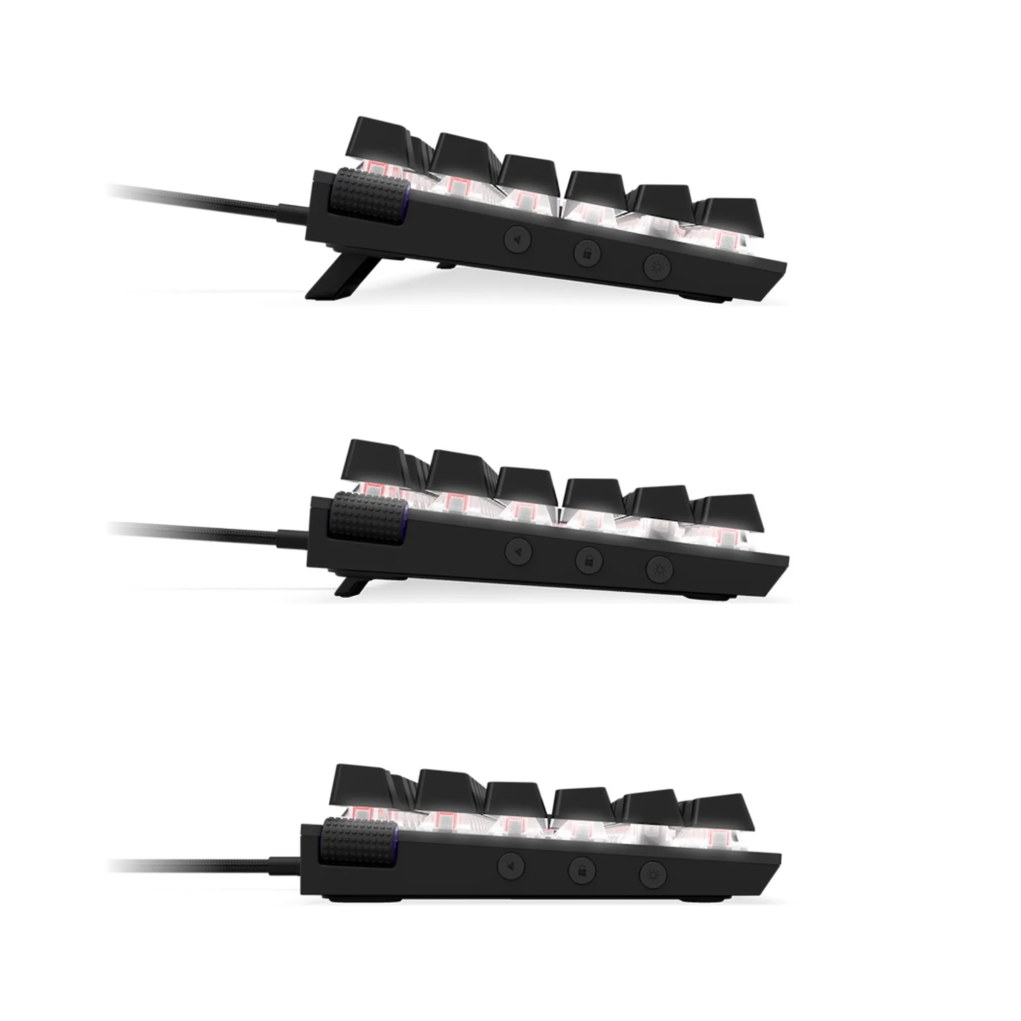 Купить Клавиатура NZXT Compact (ANSI) - Black, Gateron Red Switches, US EN Layout (KB-175US-BR) - фото 3