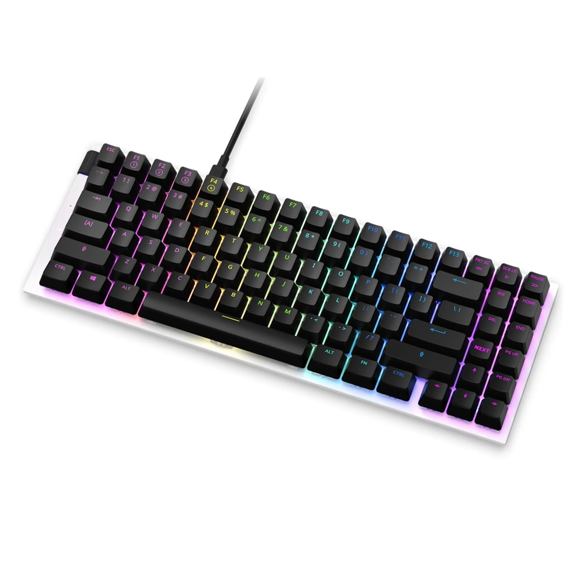 Купити Клавіатура NZXT Compact (ANSI) - White, Gateron Red Switches, US EN Layout (KB-175US-WR) - фото 2