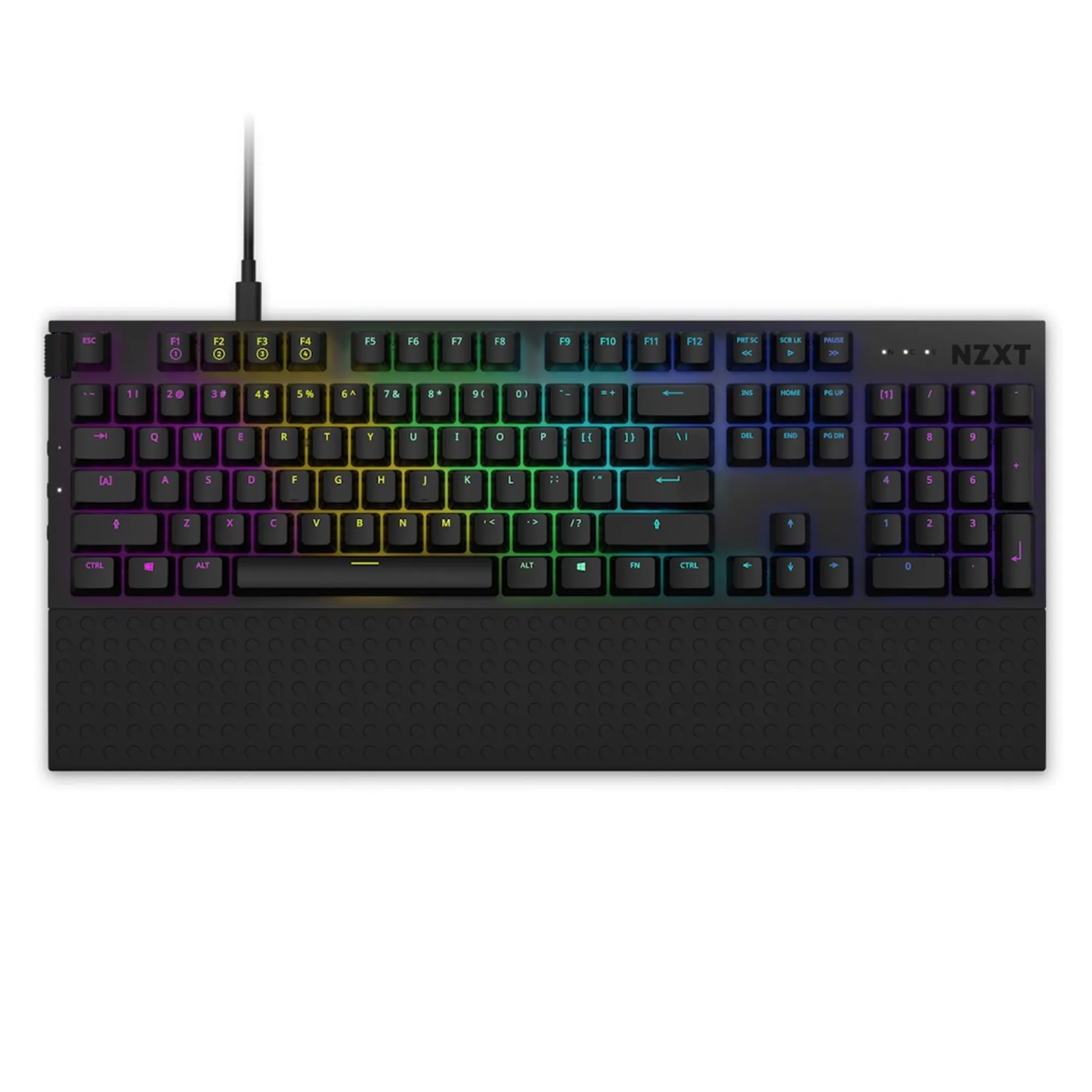 Купить Клавиатура NZXT Full Size (ISO) - Black, Gateron Red Switches, UK EN Layout (KB-1FSUK-BR) - фото 1