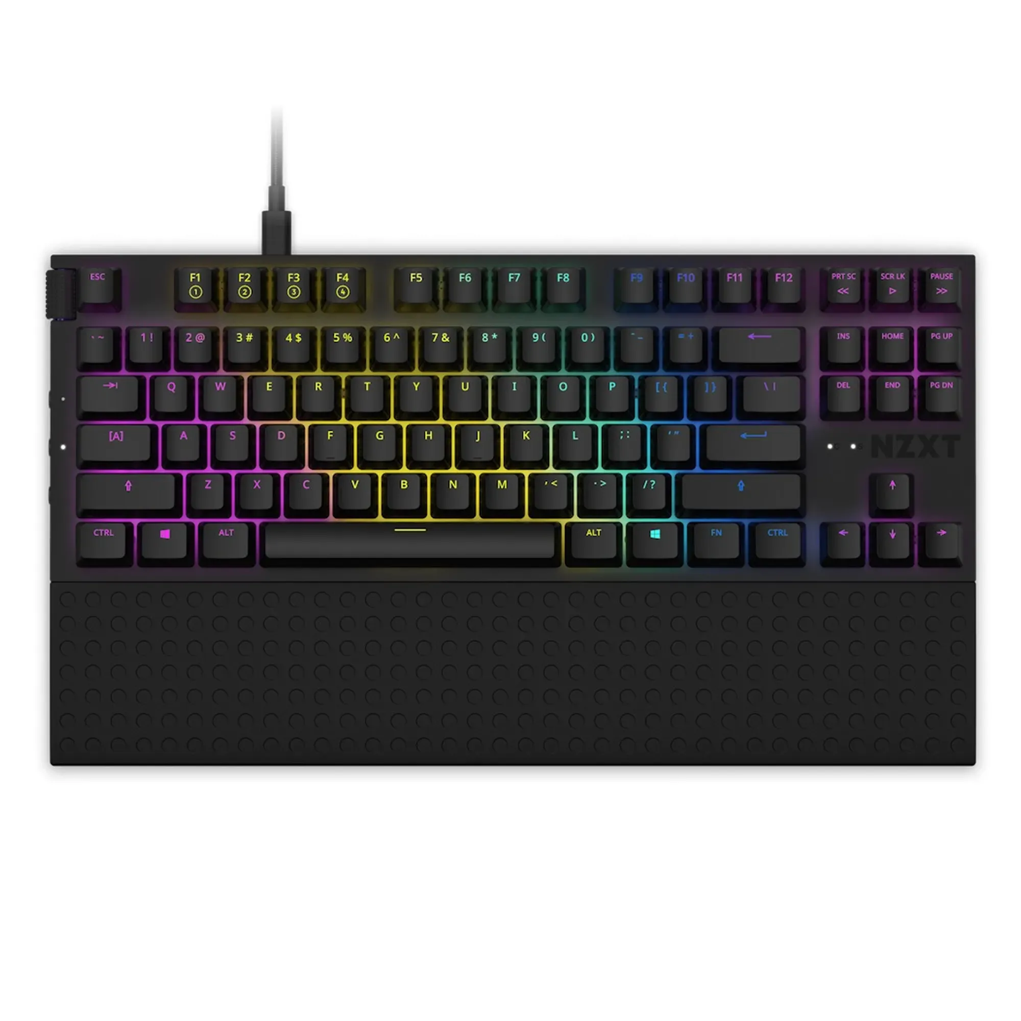 Купить Клавиатура NZXT TKL (ANSI) - Black, Gateron Red Switches, US EN Layout (KB-1TKUS-BR) - фото 1