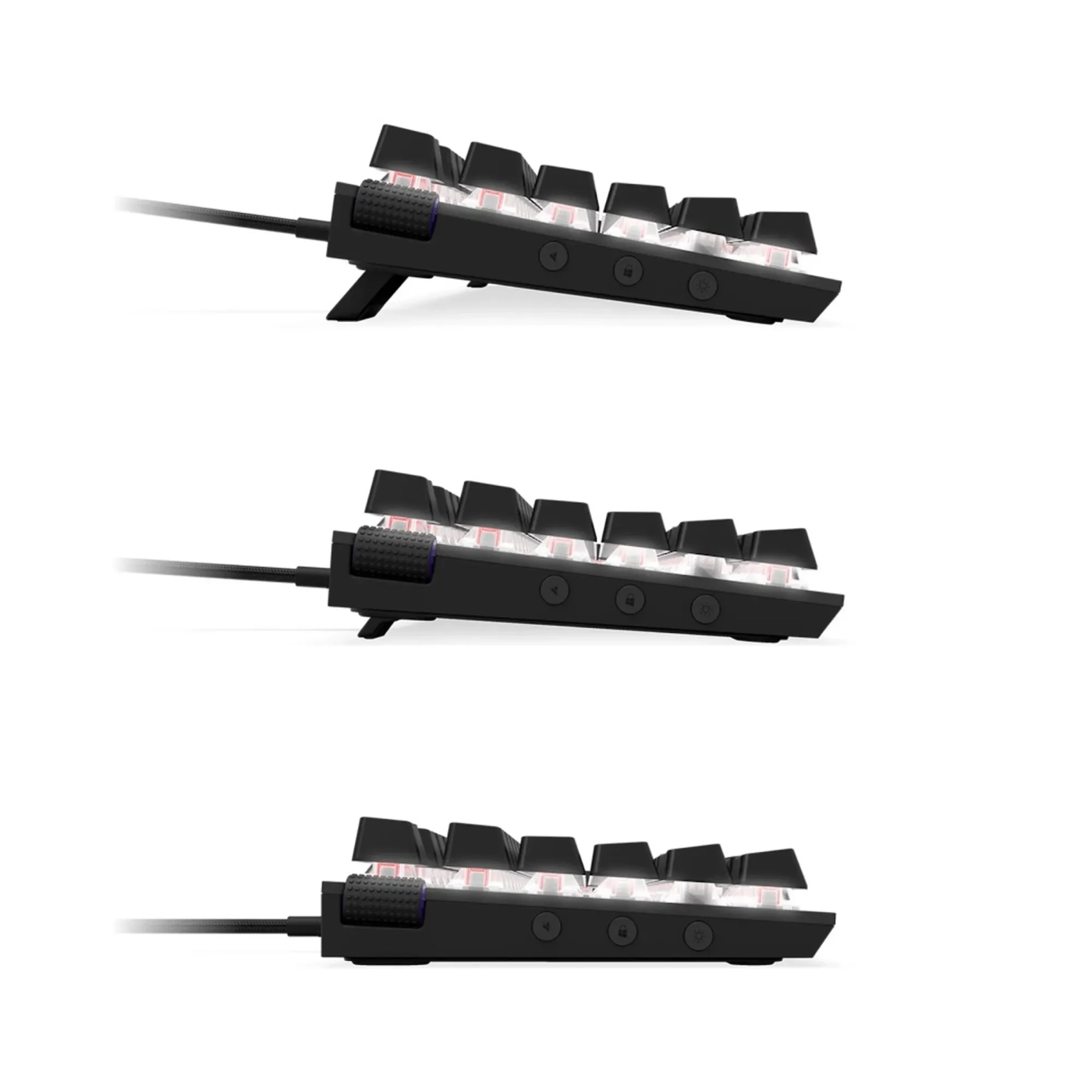 Купить Клавиатура NZXT TKL (ANSI) - Black, Gateron Red Switches, US EN Layout (KB-1TKUS-BR) - фото 3