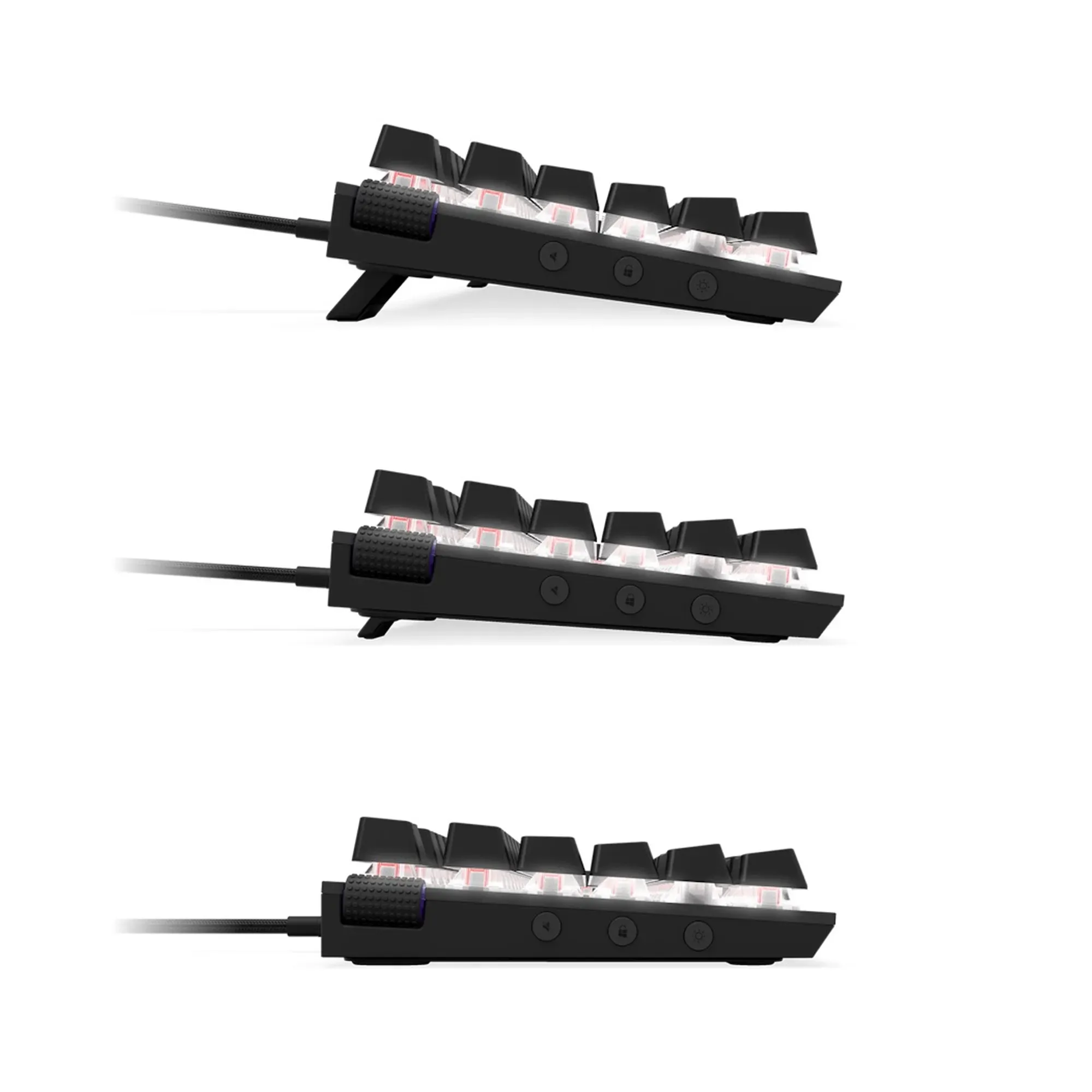 Купить Клавиатура NZXT TKL (ANSI) - Black, Gateron Red Switches, US EN Layout (KB-1TKUS-BR) - фото 3