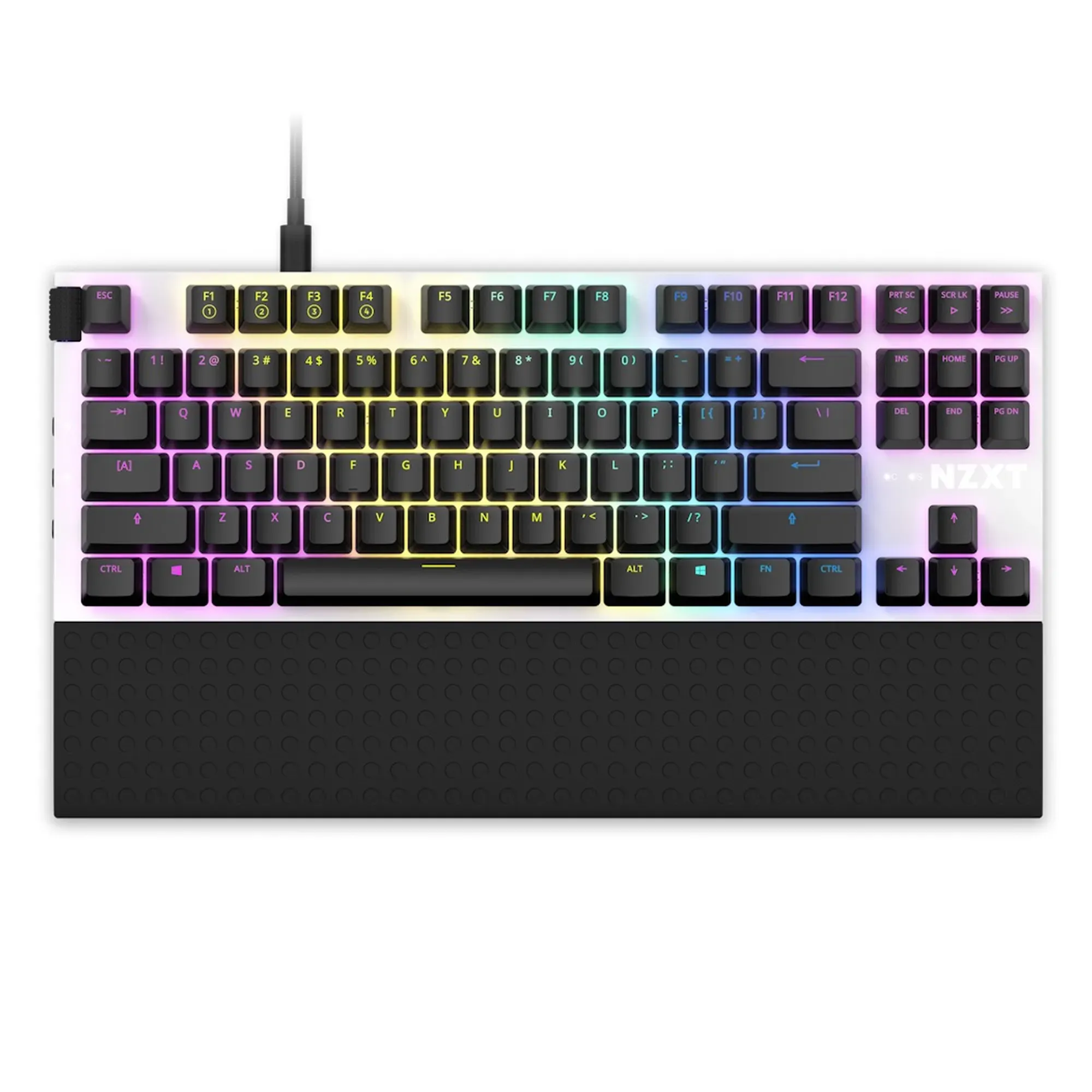 Купити Клавіатура NZXT TKL (ANSI) - White, Gateron Red Switches, US EN Layout (KB-1TKUS-WR) - фото 1