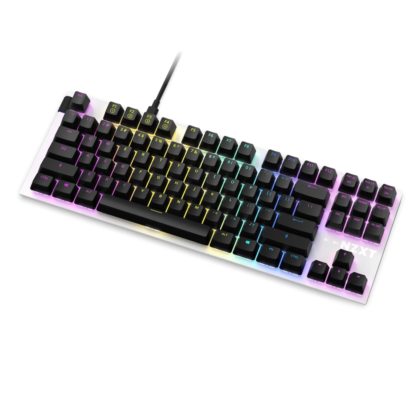 Купити Клавіатура NZXT TKL (ANSI) - White, Gateron Red Switches, US EN Layout (KB-1TKUS-WR) - фото 2