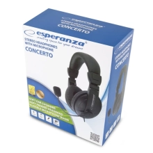 Купити Навушники Esperanza Headset EH103 Black - фото 4
