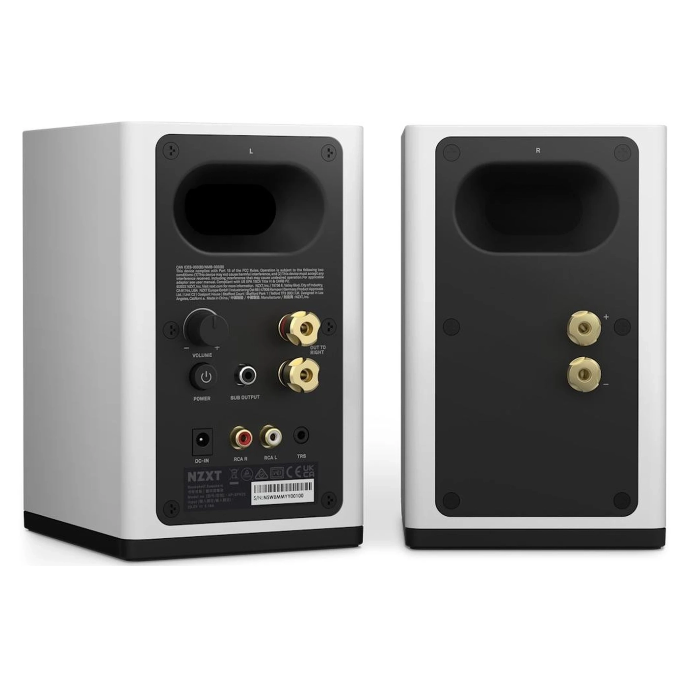 Купити Акустична система NZXT Gaming Speakers 3" White V2 (AP-SPKW2-EU) - фото 4