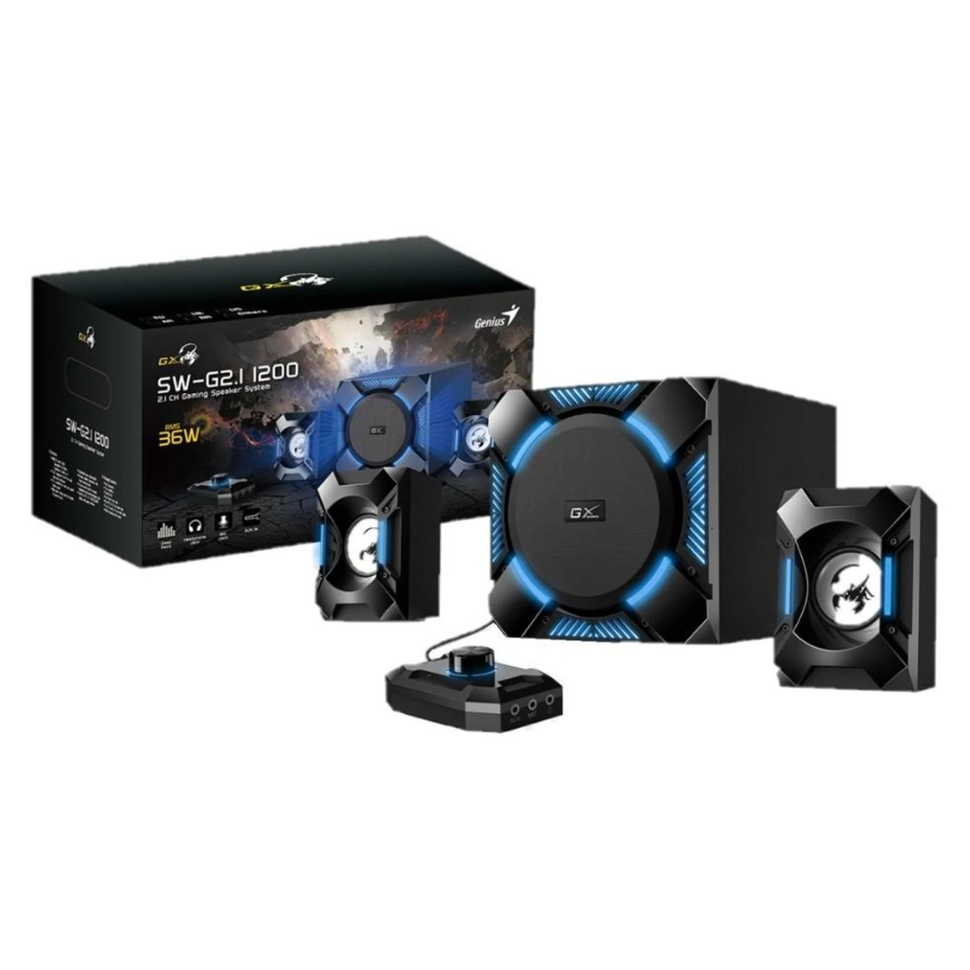 Купити Акустична система Genius SW-G2.1 1200 (31730044400) - фото 2