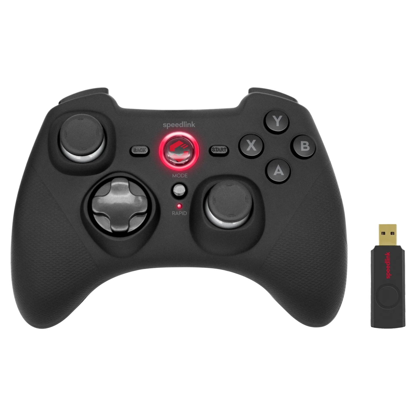 Купити Геймпад Speedlink RAIT Wireless for PC/PS3/Switch/OLED Rubber-Black (SL-650110-BK) - фото 1