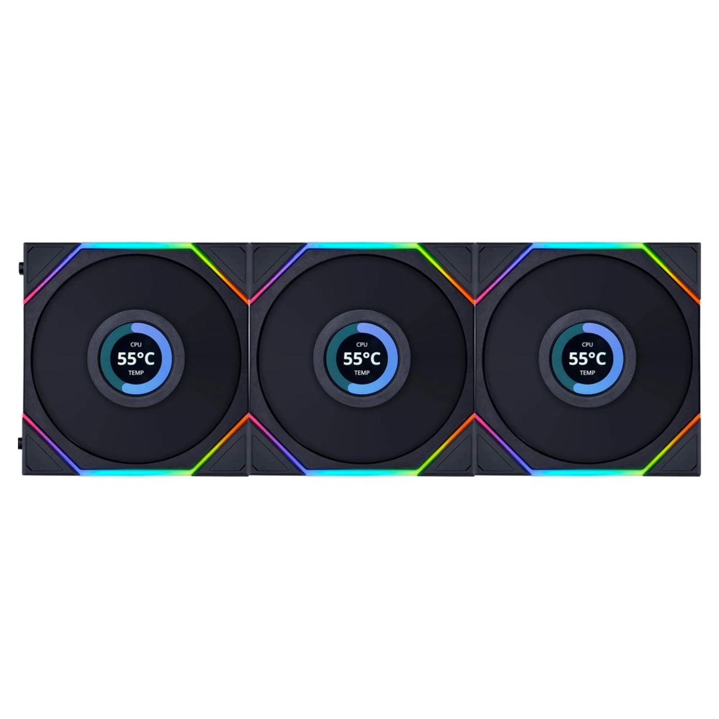 Купити Вентилятор Lian Li TL LCD 120-3 Black (G99.12TLLCD3B.00) - фото 1