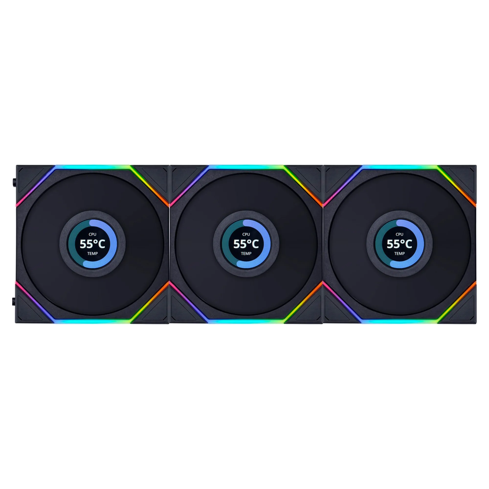 Купити Вентилятор Lian Li TL LCD 120-3 Black (G99.12TLLCD3B.00) - фото 1