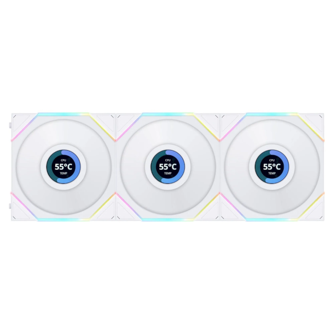 Купити Вентилятор Lian Li TL LCD 120-3 White (G99.12TLLCD3W.00) - фото 1