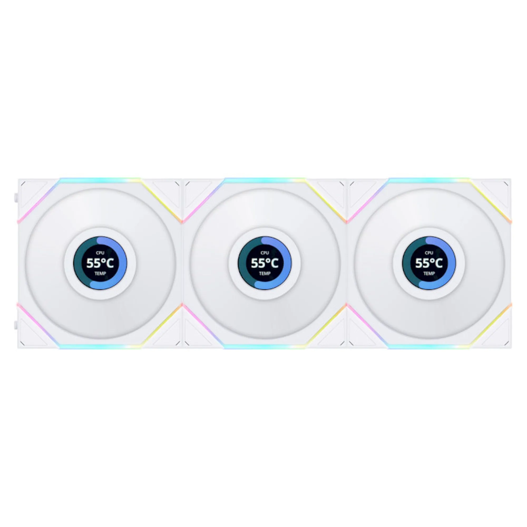 Купити Вентилятор Lian Li TL LCD 120-3 White (G99.12TLLCD3W.00) - фото 1