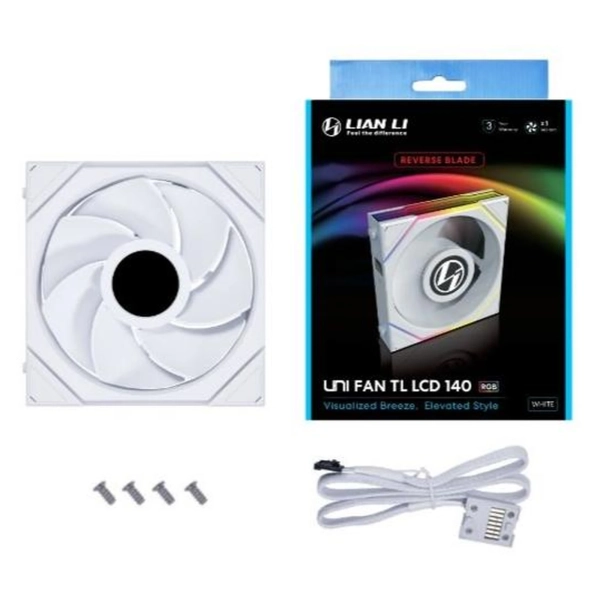 Купить Вентилятор Lian Li Reverse TL LCD 140-1 White (G99.14RTLLCD1W.00) - фото 7