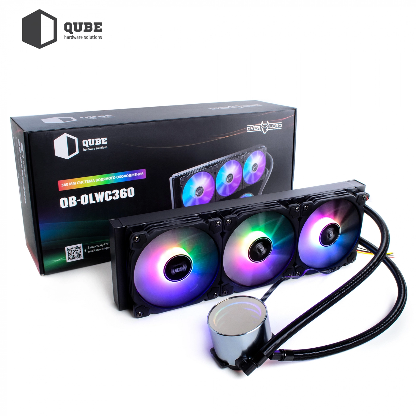 Купить Система жидкостного охлаждения QUBE QB-OLWC360C - фото 12
