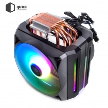 Купить Процессорный кулер QUBE QB-OL1100 (120mm/3pin/600-1500RPM/31dBA/6 тепл. трубки/ARGB) - фото 6