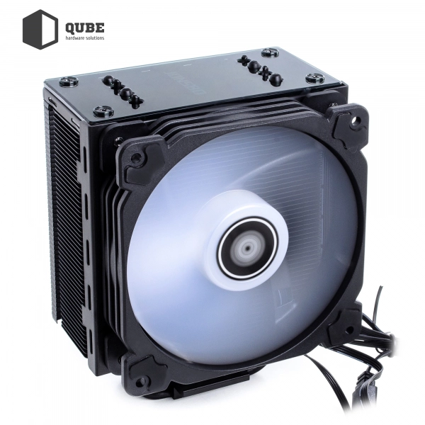 Купить Процессорный кулер QUBE QB-OL201 (120mm/4pin/800-1500RPM/30.8dBA/мак. TDP 135W/4 тепл. трубки) - фото 7