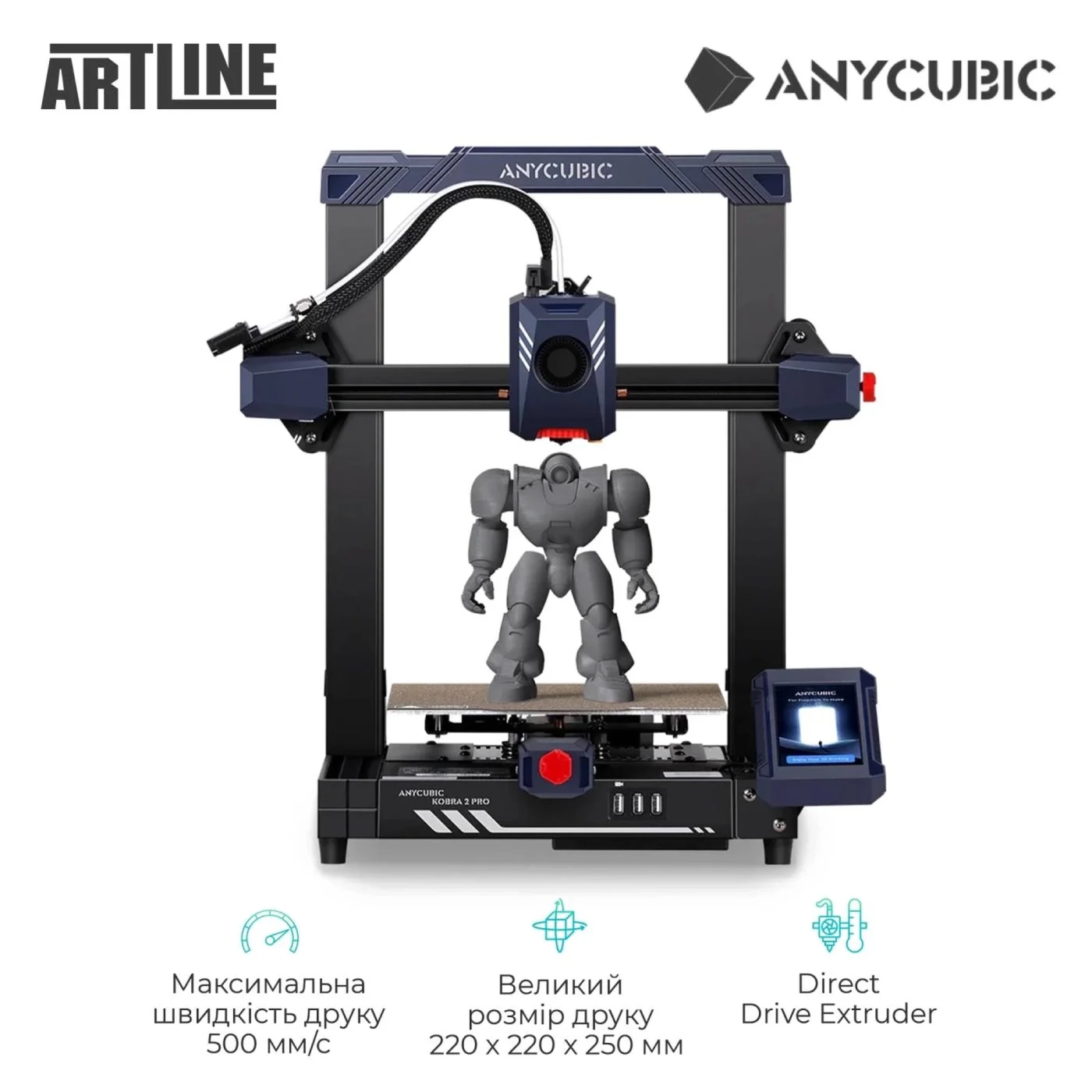Купити 3D принтер Anycubic Kobra 2 Pro (K2RC0BK-Y-O) - фото 2