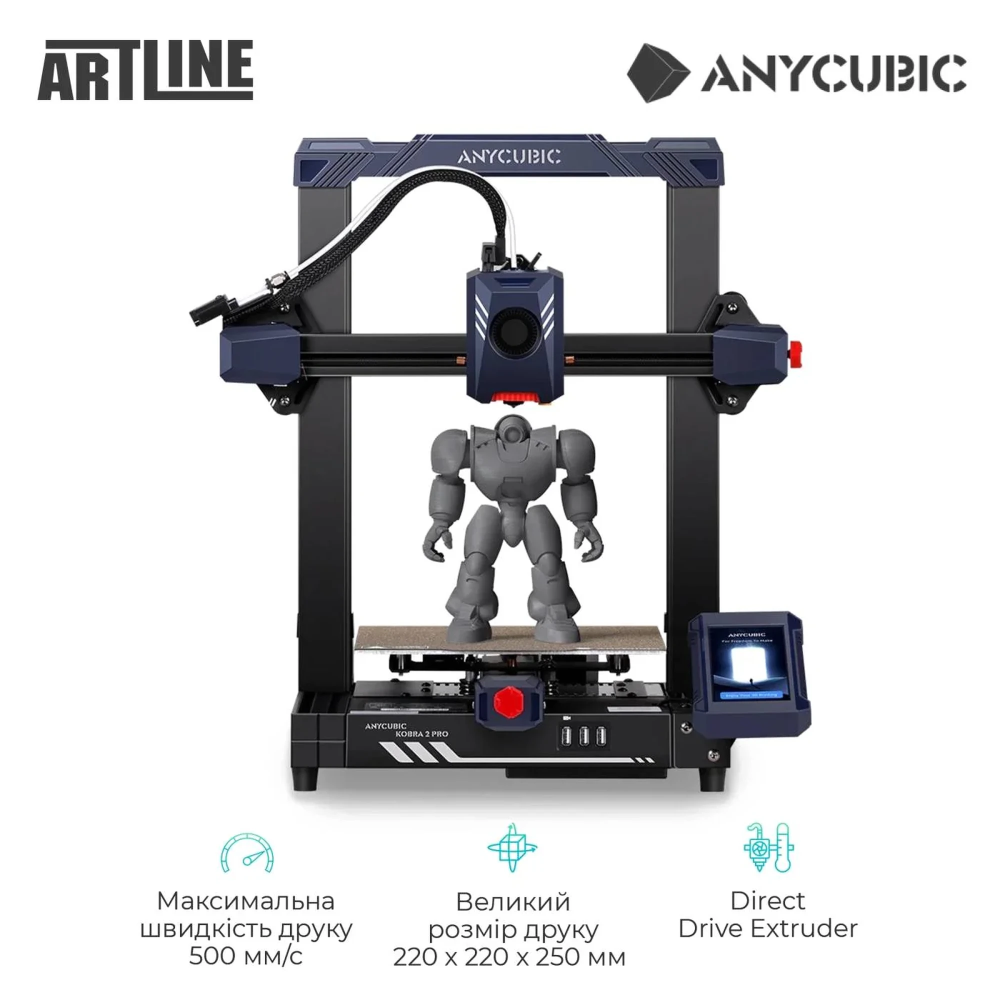 Купити 3D принтер Anycubic Kobra 2 Pro (K2RC0BK-Y-O) - фото 2