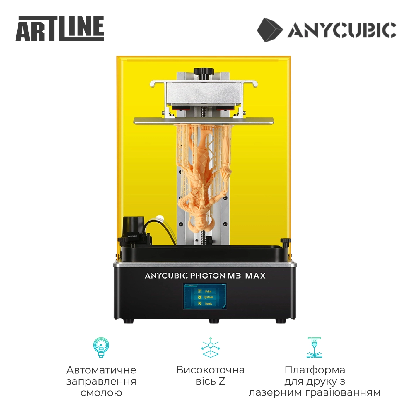 Купить 3D-принтер Anycubic Photon M3 Max (PM3MA0BK-Y-O) - фото 3