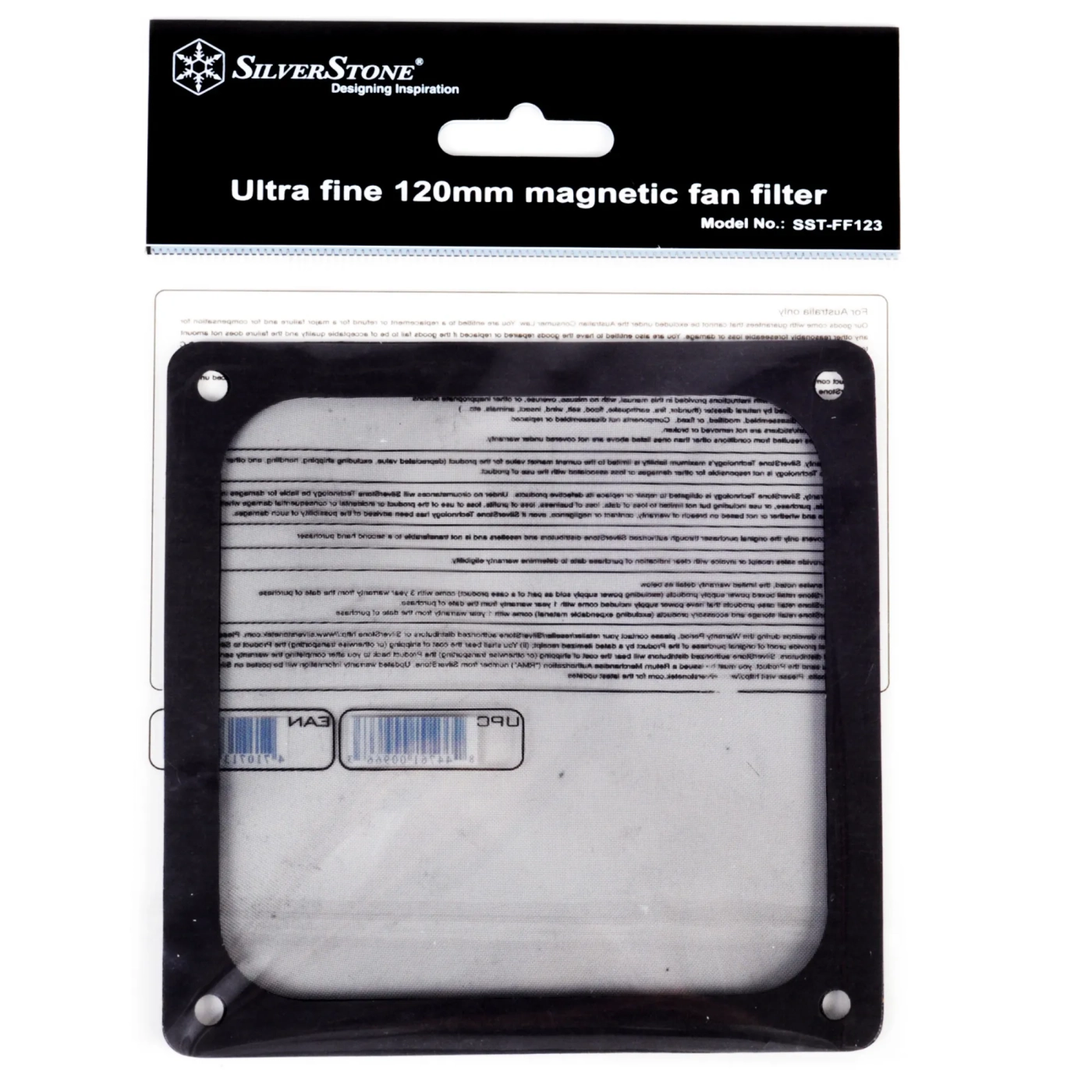 Купить Пылевой фильтр для вентилятора SilverStone FF123B 120mm Black (SST-FF123B) - фото 6