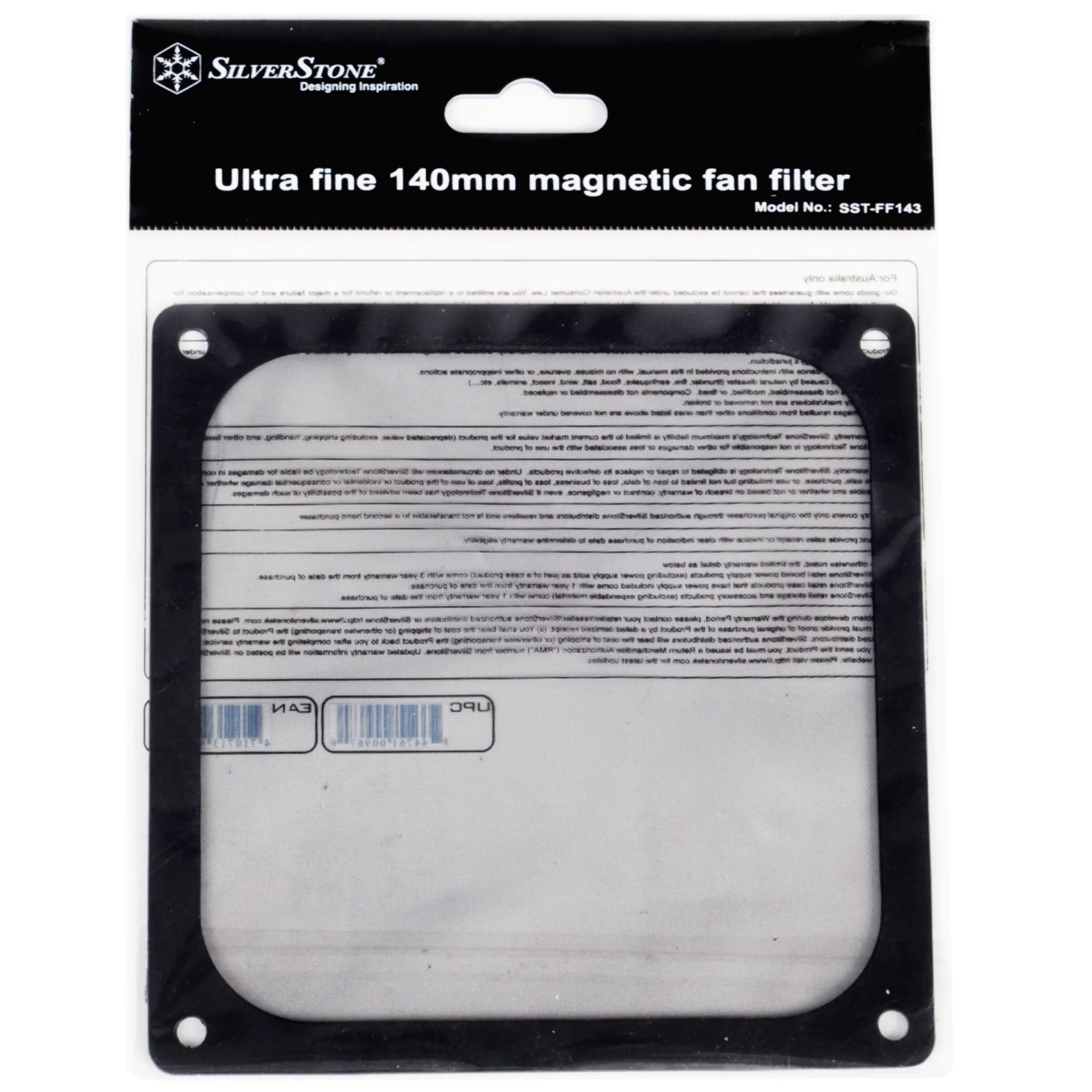 Купить Пылевой фильтр для вентилятора SilverStone FF143B 140mm Black (SST-FF143B) - фото 6
