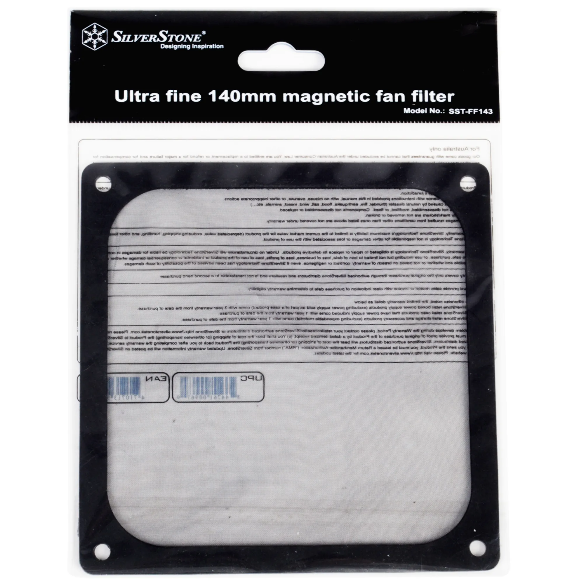 Купить Пылевой фильтр для вентилятора SilverStone FF143B 140mm Black (SST-FF143B) - фото 6