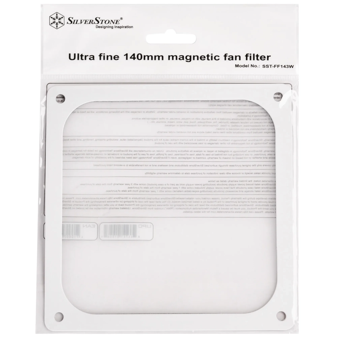 Купить Пылевой фильтр для вентилятора SilverStone FF143W 140mm White (SST-FF143W) - фото 3