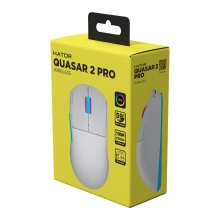 Купити Мишка HATOR Quasar 2 PRO wireless White/Cyan (HTM561WC) - фото 5