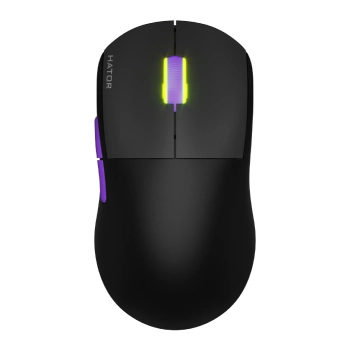 Купити Мишка HATOR Quasar 2 Ultra 4K wireless Black/Lilac (HTM570BL) - фото 1