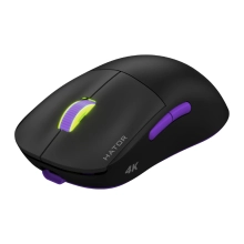 Купить Мышь HATOR Quasar 2 Ultra 4K wireless Black/Lilac (HTM570BL) - фото 2