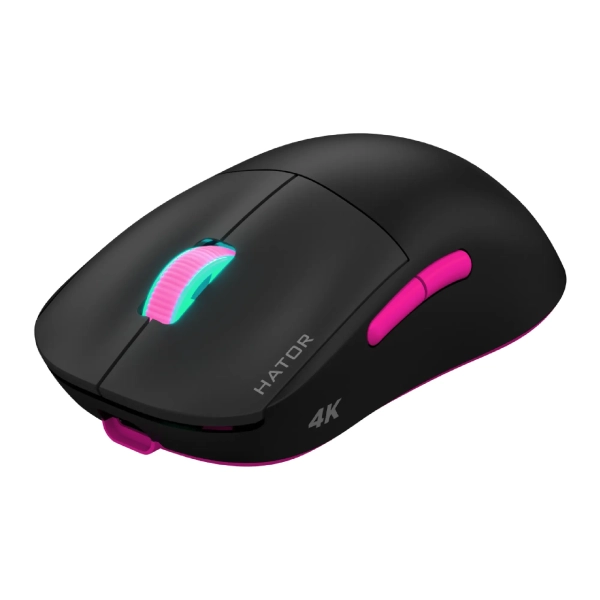 Купить Мышь HATOR Quasar 2 Ultra 4K wireless Black/Pink (HTM570BP) - фото 2
