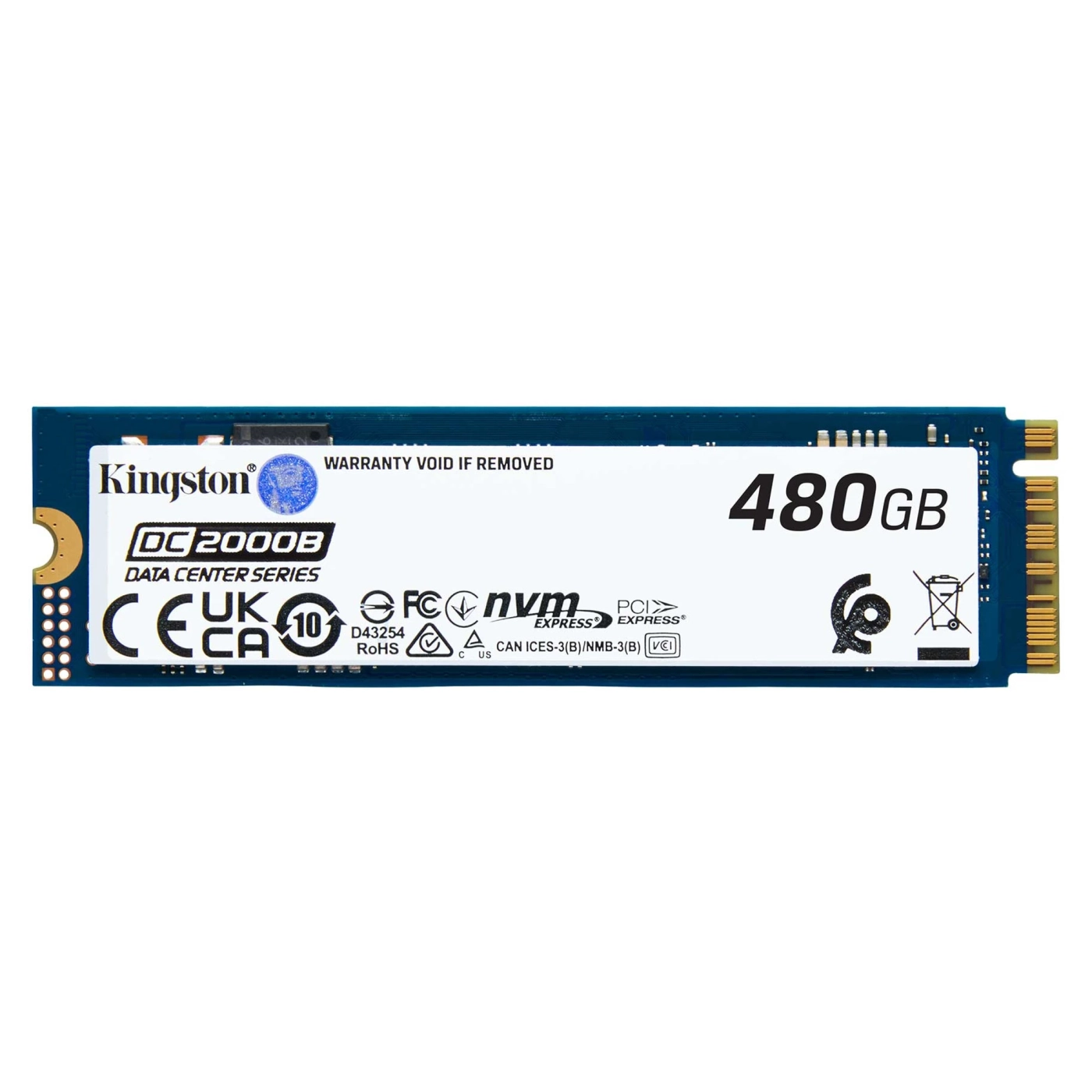 Купить SSD диск Kingston DC2000B 480GB M.2 PCIe 4.0 NVMe (SEDC2000BM8/480G) - фото 1