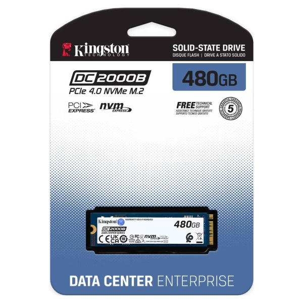 Купить SSD диск Kingston DC2000B 480GB M.2 PCIe 4.0 NVMe (SEDC2000BM8/480G) - фото 4